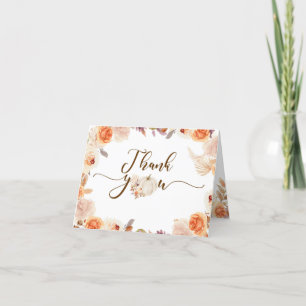 Fall Rustic Pumpkin Onederful Birthday Folded Card Dankeskarte