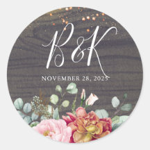 Fall Rustikale Blume Holztextur Hochzeit