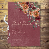 Fall Rustikaler Wein & Rost Blumenbrunch