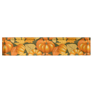 Fall Saison Halloween Pumpkins Muster Namensplakette
