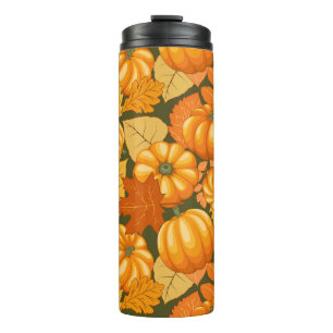 Fall Saison Halloween Pumpkins Muster Thermosbecher