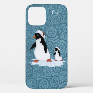 Fall Santa Penguins iPhone 12 Case-Mate iPhone Hülle