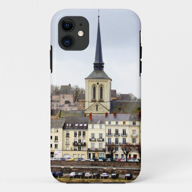 Fall Saumur River Bank Scene iPhone Case-Mate iPhone Hülle (Rückseite)