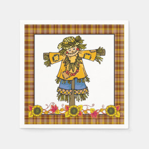 Fall Scarecrow Papierservietten Saison