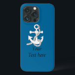 Fall - Schiffsanker v.2 iPhone 13 Pro Hülle<br><div class="desc">Ankern Sie mit weißem Seil auf der Hintergrundfarbe Ihrer Wahl (anpassen). Füge deinen Text unten ein: Schiffsname, Rang, Personenname ... </div>