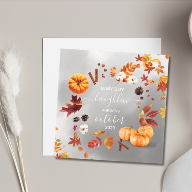 Fall Schwangerschaft Ankündigung (Autumn Pregnancy Announcement)