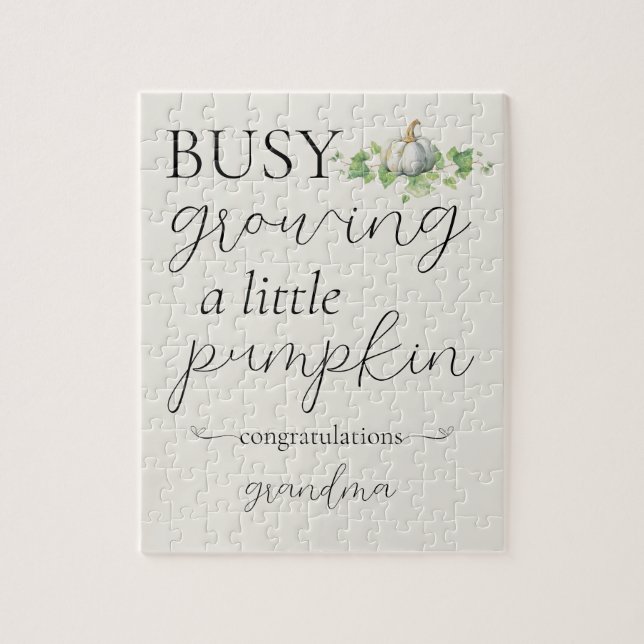 Fall Schwangerschaft Ankündigung Little Pumpkin Pu (Vertikal)