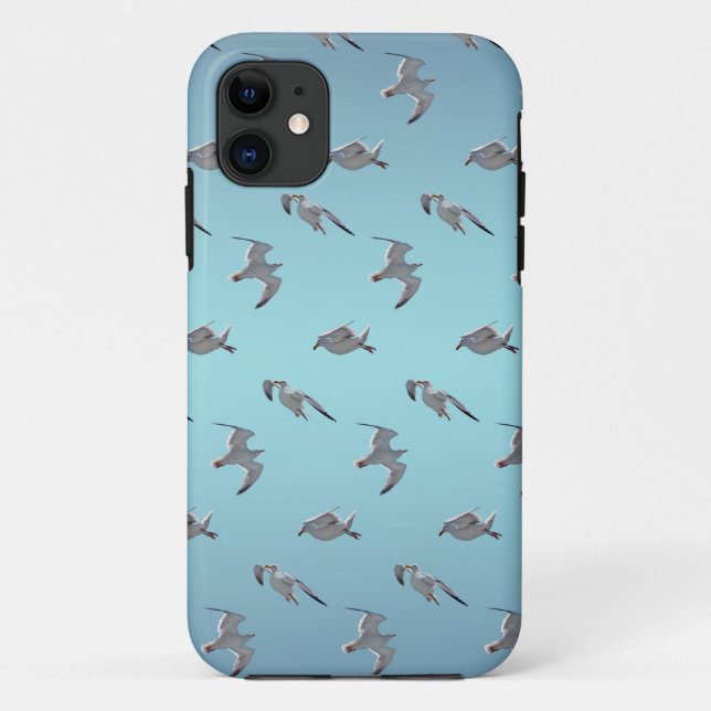 Fall Seagull Frenzy iPhone 5 (Sky Blue Mix) Case-Mate iPhone Hülle (Rückseite)