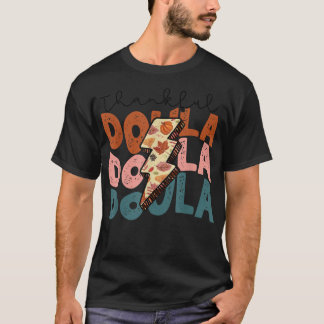 Fall Season Autumn Thankful Doula Thanksgiving Gif T-Shirt