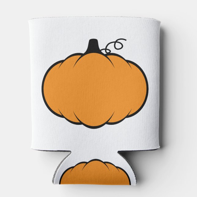Fall Season Pumpkin Zeichnend Dosenkühler (Rückseite)