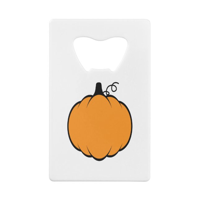 Fall Season Pumpkin Zeichnend Geldbeutel Flaschenöffner (Rückseite)