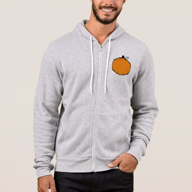 Fall Season Pumpkin Zeichnend Hoodie (Vorderseite)