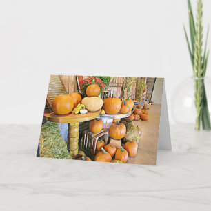 Fall-Sesseln fallen Pumpkin-Grafikkarte Karte