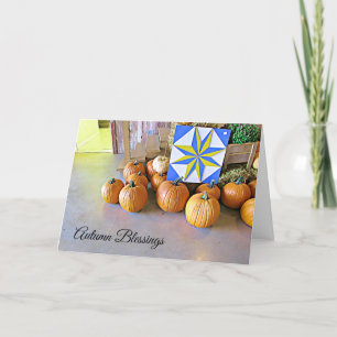 Fall-Sesseln fallen Pumpkins Display-Karte Karte