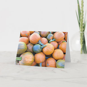 Fall-Sesseln fallen Pumpkins Display-Karte Karte