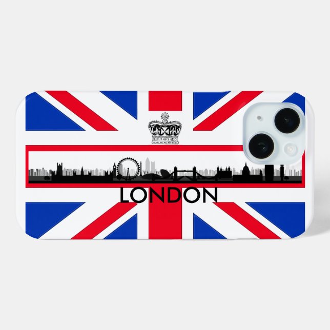 Fall Skyline Union Jack Flag iPhone 6 Plus 15 Hülle (Rückseite (Horizontal))