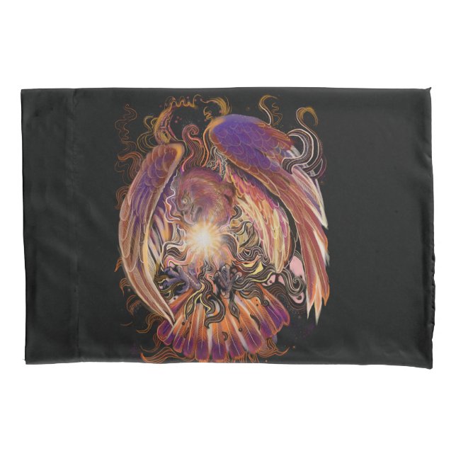 Fall Solar Burst Hawk Pillow Kissenbezug (Vorderseite)