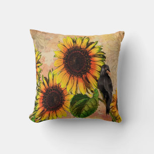 Fall Sonnenblume und Kreideblume Kissen