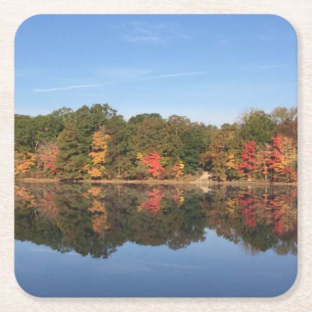 Fall Splendor-Untersetzer Rechteckiger Pappuntersetzer (Vorderseite)