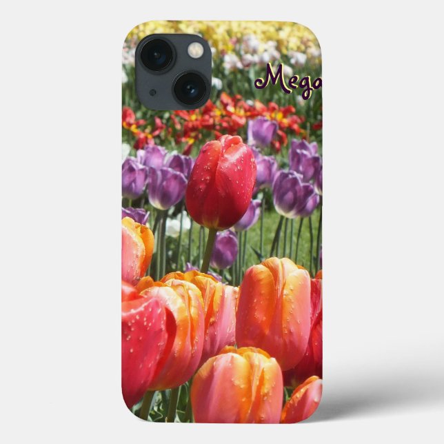 Fall Spring Tulip Garden iPad - Persönlich gestalt Case-Mate iPhone Hülle (Rückseite)