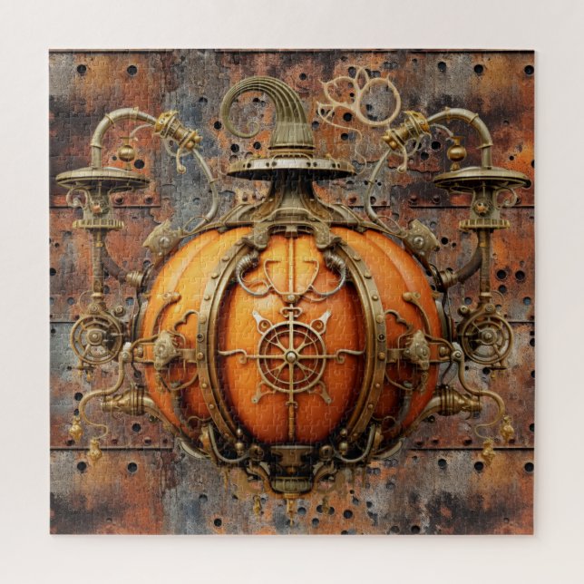 Fall Steampunk Pumpkin Puzzle (Vertikal)