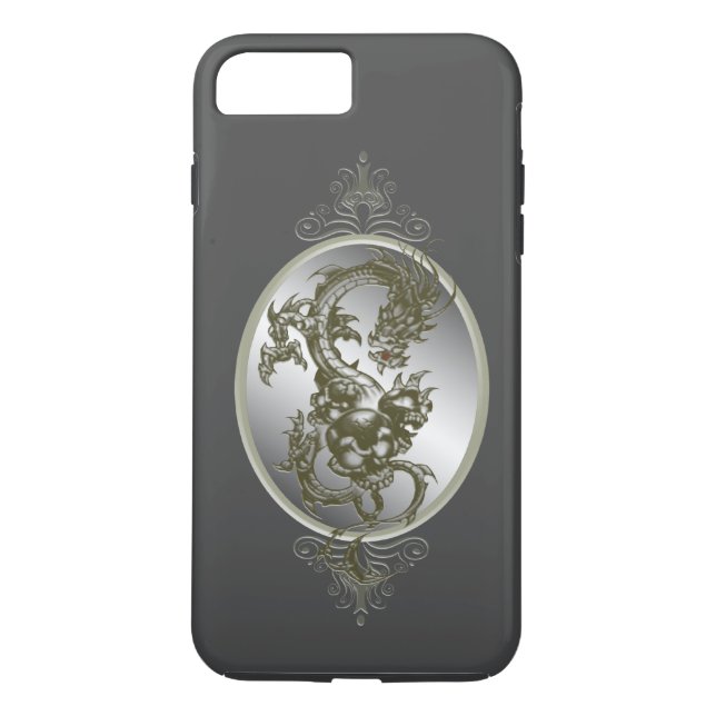 Fall Steel Dragon iPhone 7 Case-Mate iPhone Hülle (Rückseite)