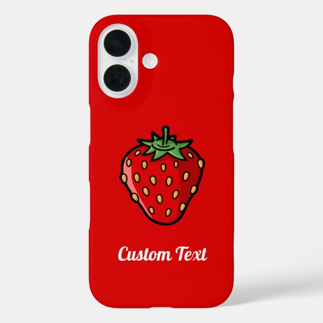 Fall Strawberry Icon Case-Mate iPhone 16 Hülle (Rückseite)