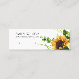 FALL SUNFLOWER AUTUMN STUD EARRING DISPLAD MINI VISITENKARTE