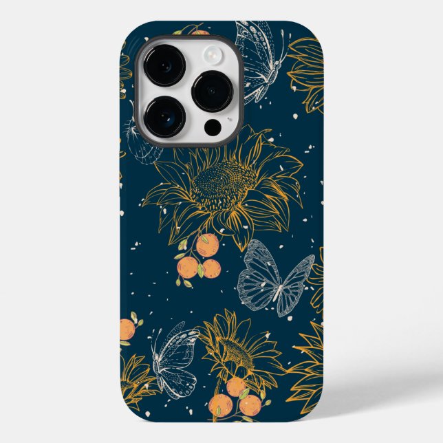 Fall Sunflower Sonata Case-Mate iPhone 14 Pro Hülle (Rückseite)
