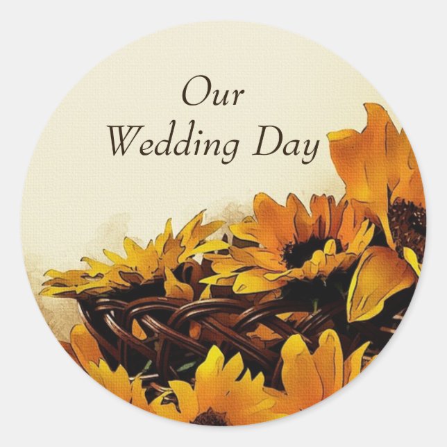 Fall Sunflower Stickers (Vorderseite)