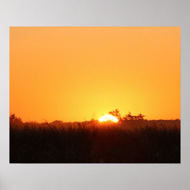 Fall Sunrise Breaks 20x16 Poster Print Wall Art (Vorne)