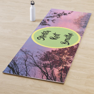 Fall Sunset Erholung Breathe Yoga Mat Yogamatte