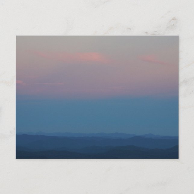 Fall Sunset in den Blauen Ridge Mountains Postkarte (Vorderseite)