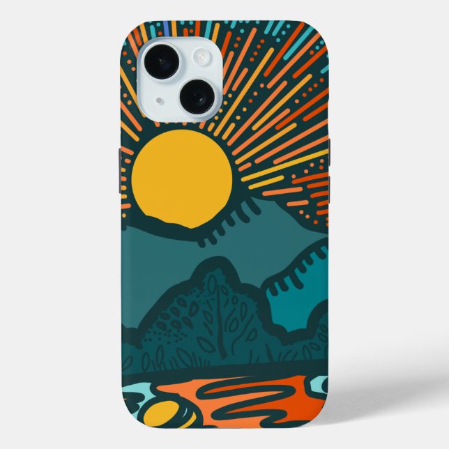 Fall Sunset Mountains Case-Mate iPhone Case-Mate iPhone Hülle (Rückseite)