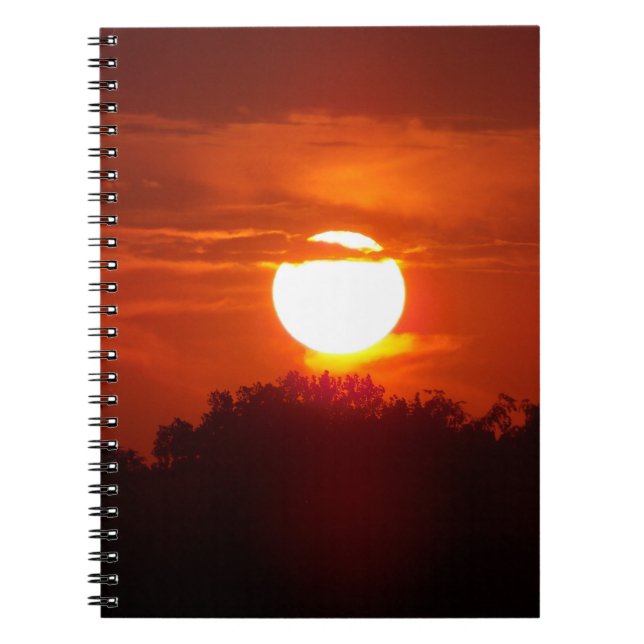 Fall Sunset Notebook Notizblock (Vorderseite)