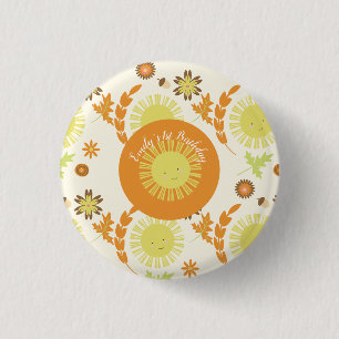 Fall Sunshine Herbst Geburtstagsparty Button