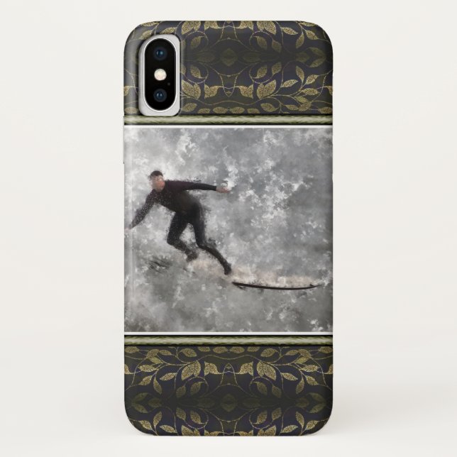 Fall Surfer iPhone X Case-Mate iPhone Hülle (Rückseite)
