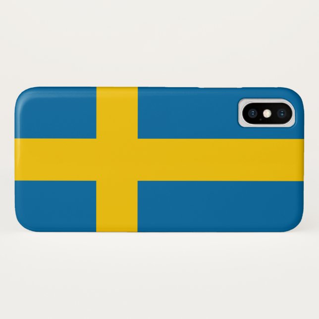Fall "Swedish Flag (Schweden) Case-Mate iPhone" iPhone Hülle (Rückseite (Horizontal))