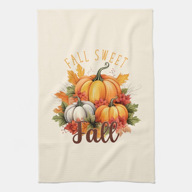 Fall Sweet Fall Geschirrtuch (Vertikal)