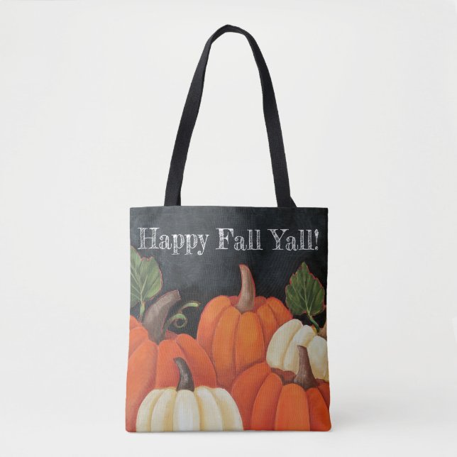 "Fall-Tafel-Kürbis-" kundengebundene Tasche (Vorderseite)