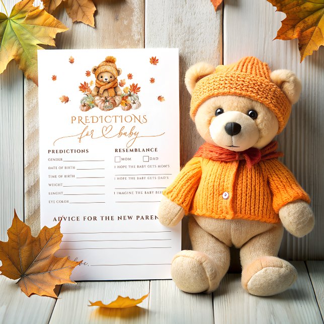 Fall Teddy Bären & Pumpkins Vorhersagen für Baby (Von Creator hochgeladen)