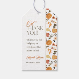 Fall Theme Baby Shower Thank You  Geschenkanhänger