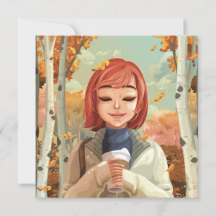 Fall Theme Holiday Card Feiertagskarte