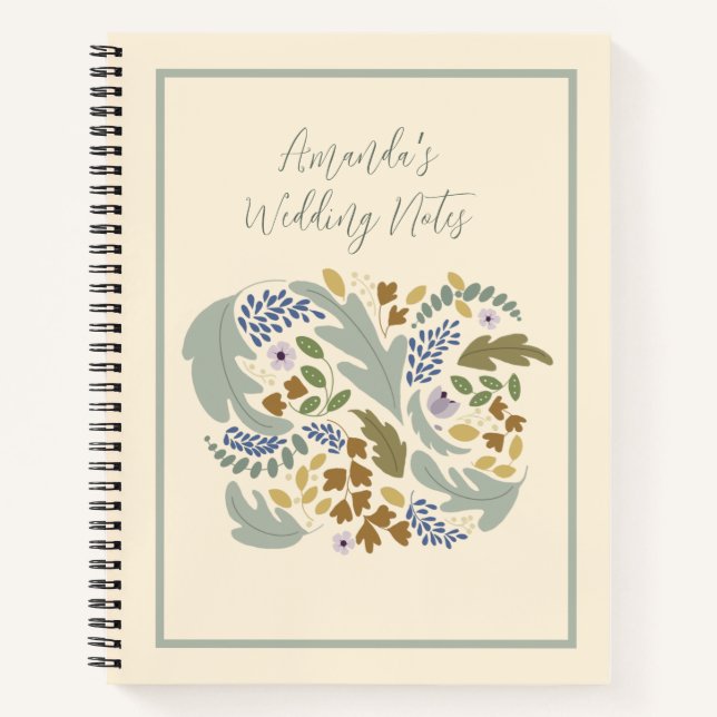 Fall Theme Wedding Plans Notizbuch (Vorderseite)