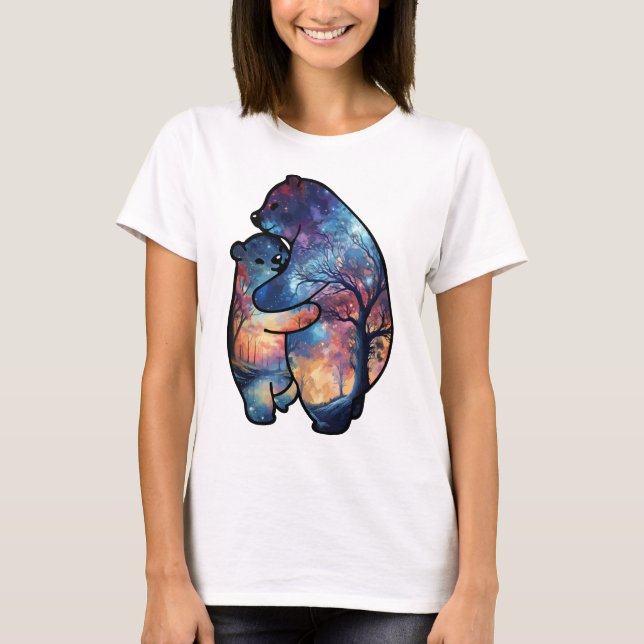 Fall Themed Bear Hug T-Shirt (Vorderseite)
