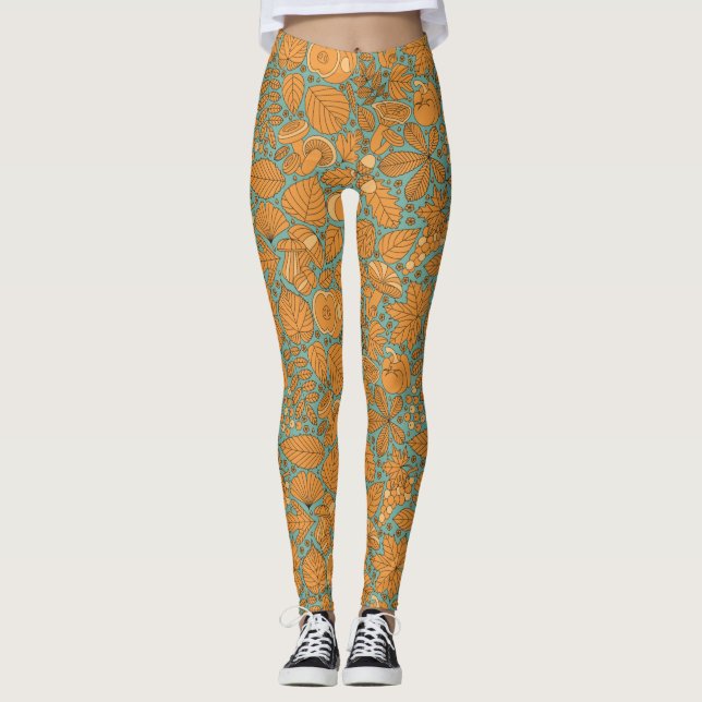 Fall Themed Leggings (Vorderseite)