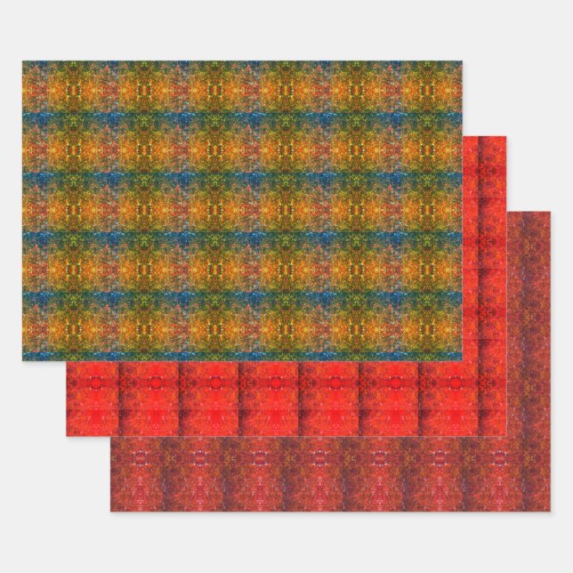 Fall Tree-Bild | Spiegelung | Schleifpapier Geschenkpapier Set (Set)