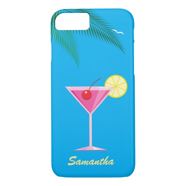 Fall Tropischer Cocktail iPhone 7 Case-Mate iPhone Hülle (Rückseite)