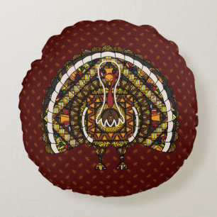 Fall Türkei Runde Pillow Rundes Kissen