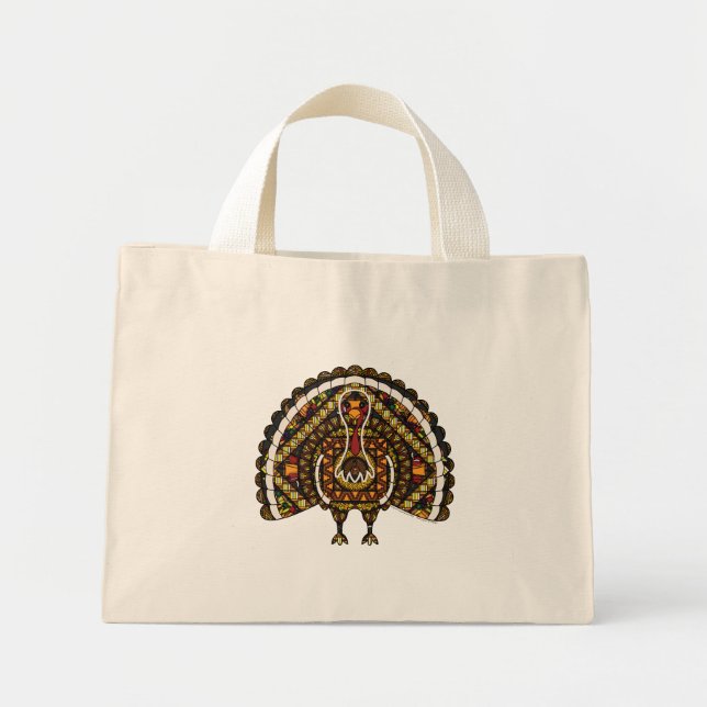 Fall Türkei Tote Tag Mini Stoffbeutel (Vorne)